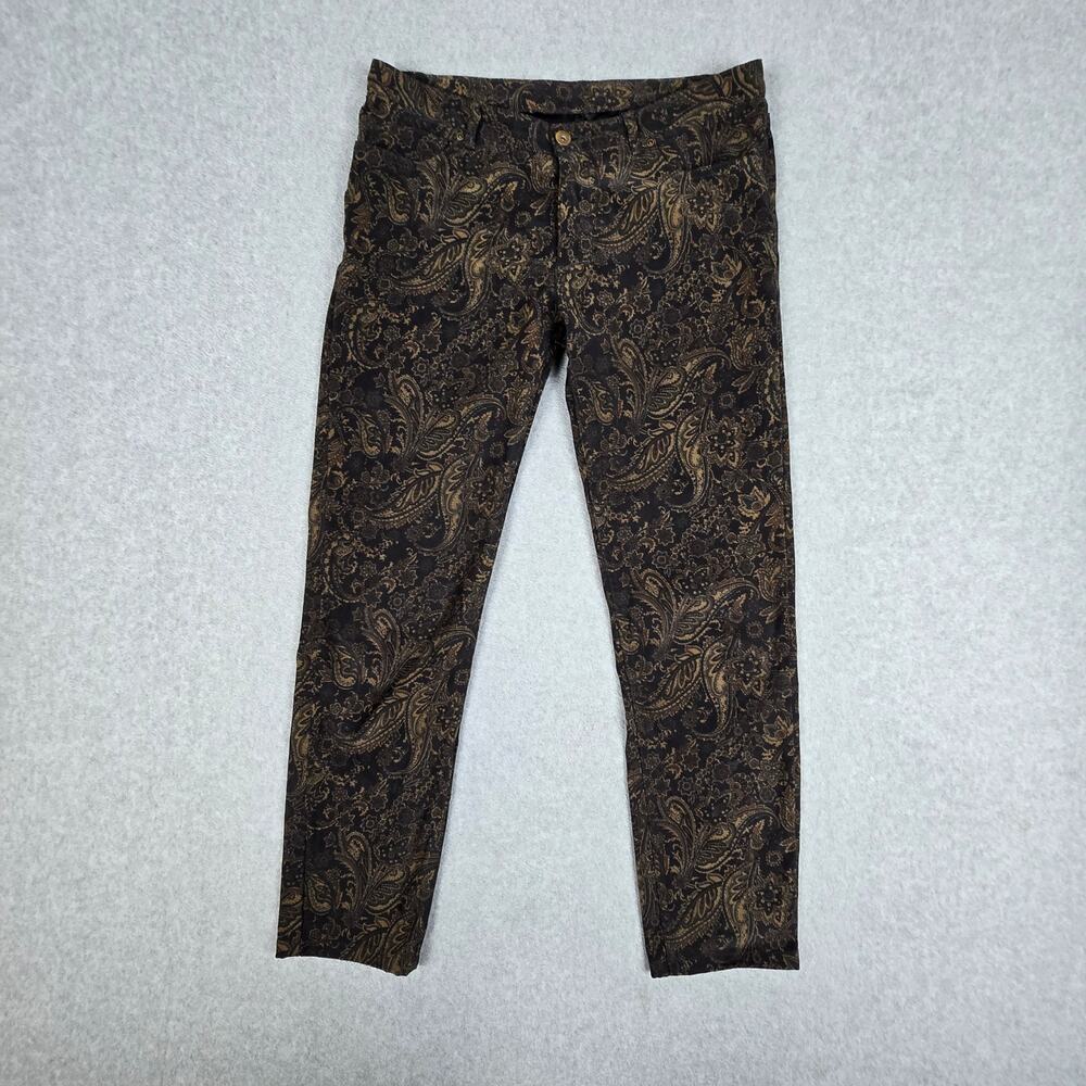 Journal Standard L'essage (Size 40) US Large 8/10 Brown Paisley Pants